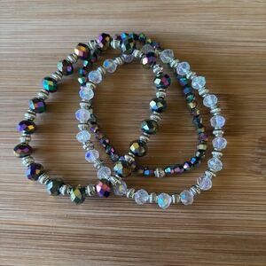 Handmade Beaded Stretch Bracelet Set 0288